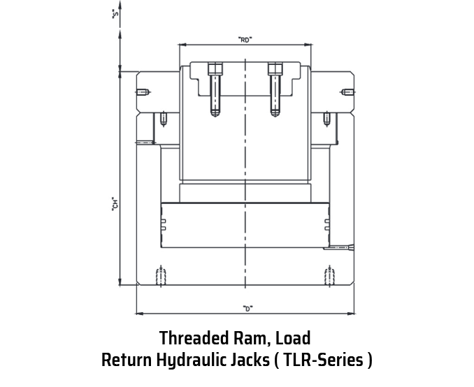 Threaded Ram, Load Return Hydraulic Jacks ( TLR-Series )